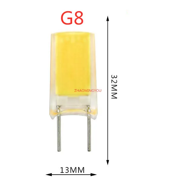 Светодиодная лампа YOU G4 G8 6 Вт 1909 COB чип Epistar AC 110 В/220 В белый теплый для хрустальной