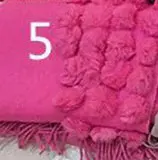 Роскошный брендовый шарф для женщин, зимний толстый теплый натуральный кроличий мех, помпон, большой размер, шали и накидка, женский шерстяной кашемировый пашмин - Цвет: rose 5