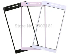 10pcs/lot black white pink Grad A Front Glass Lens Outer Lens Glass for Huawei Ascend P6 digitizer screen front outer glass lens