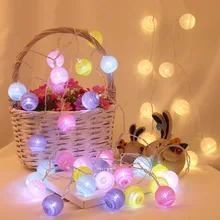 Fairy 4cm Cotton Balls String Lights 1.5m 3m 4.5m 10m Led Garland Lights Christmas Lantern Outdoor Garden Wedding Decoration IQ Fairy 4cm Cotton Balls String Lights 1.5m 3m 4.5m 10m Led Garland Lights Christmas Lantern Outdoor Garden Wedding Decoration IQ