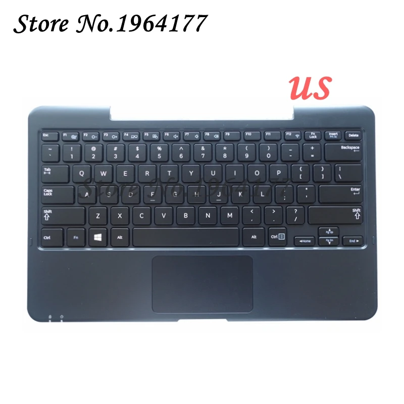

NEW US Laptop Palmrest Keyboard bezel For SAMSUNG XE700T1C XE500T1C 500T1C English Topcase upper case with touchpad cover