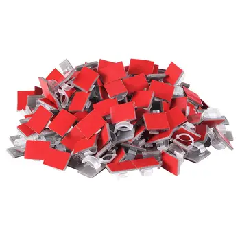 

200 Pcs Adhesive Cable Clips Wire Clips Cable Wire Management Wire Holder Cable Clamps Cable Tie Holder for String Lights, Car,