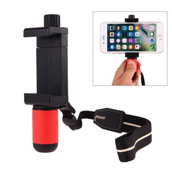 

1/4" Screw 55mm-93mm Phone Bracket Houlder Monopod Adapter Clip with Safety Rope for MobilePhone Live Broadcast