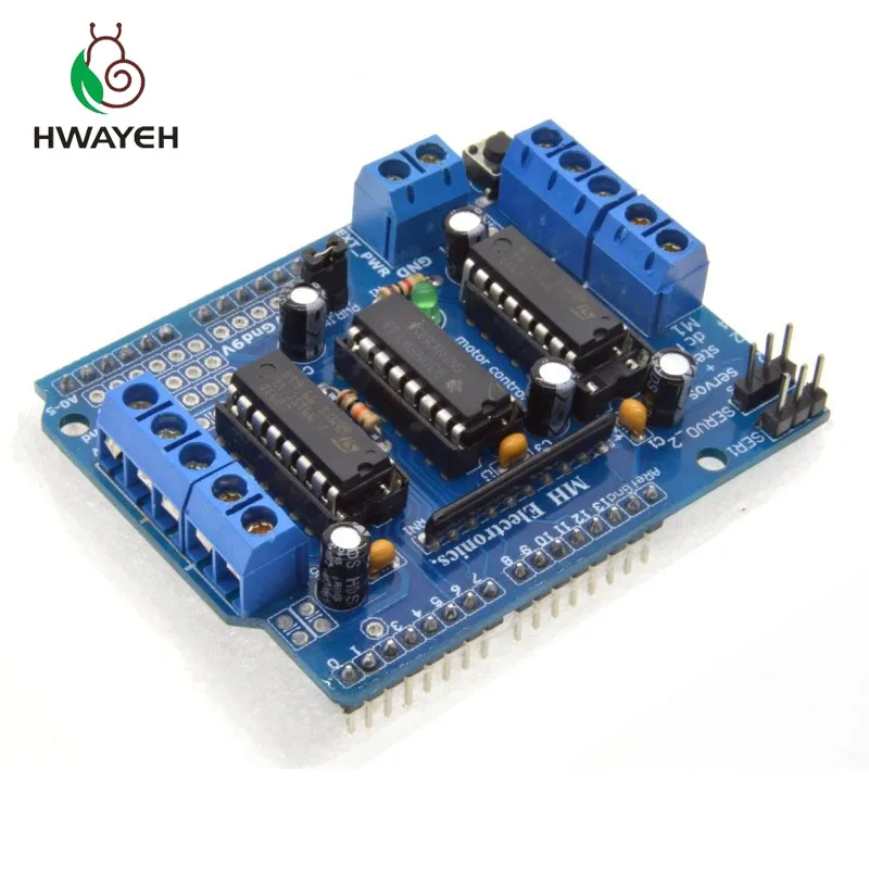

Freeshipping L293D motor control shield motor drive expansion board FOR Arduino motor shield