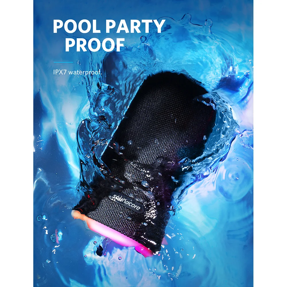  Anker Soundcore Flare Portable Bluetooth 360' Speaker with All-Round Sound Enhanced Bass Ambient LE