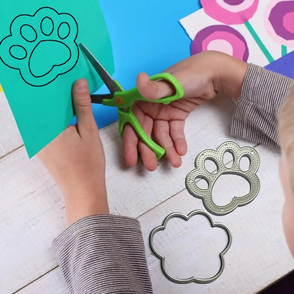 

Dog Cat Footprint Cutting Dies Metal Embossing Stencil For DIY Embossing Photo Album Decorative Paper Cards DIY Accessories