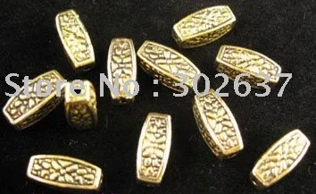 

FREE SHIPPING 180pcs Antiqued gold plt crafted nugget spacer bead A162G