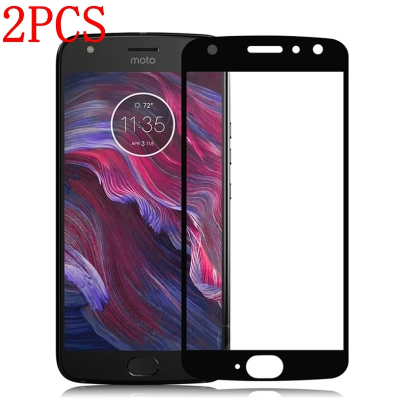 Закаленное стекло для Motorola Moto X4 с полным покрытием Защитная пленка экрана 2 шт. |