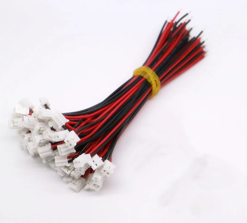 100 SETS Mini Micro JST-PH 2-Pin Connector plug with Wires
