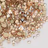 Mix Size Champagne Effects Flat Back Rhinestones For Nail Arts and Crafts ► Photo 2/6