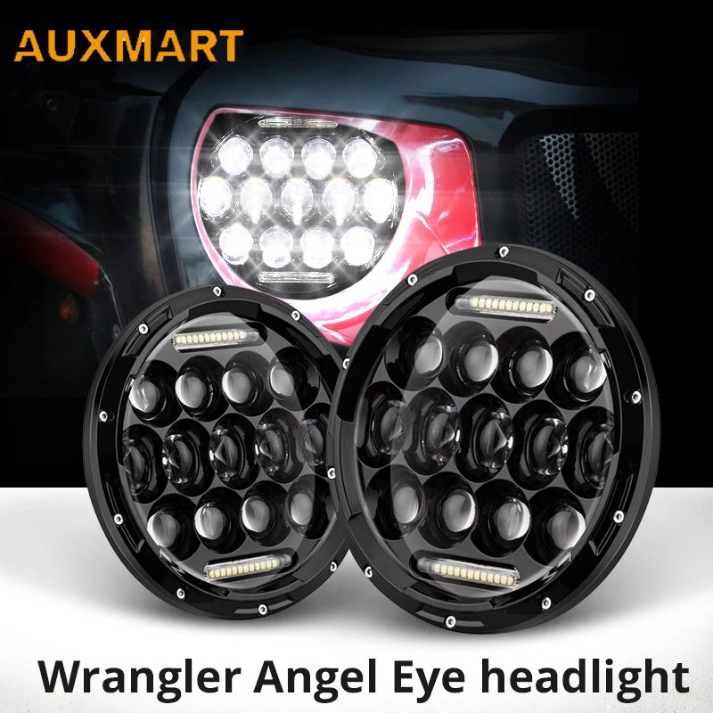 Auxmart LED 2 шт. 7 дюймов 150 Вт фара для Jeep Wrangler Land Rover Hummer Harley Светодиодная лампа H4 H13
