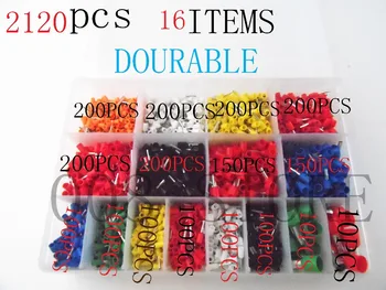 

7 color 6 value 2120pcs/lot Bootlace Ferrules kit set Wire Crimp Connector Insulated Cord Pin End Terminal