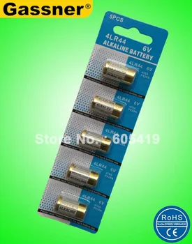 

Golden & Environment friendly 800 blister cards/lot 4LR44 6V Alkaline Battery, 4AG13,L1325,476A,PX28A 4A76 Cells 5pcs/ blister