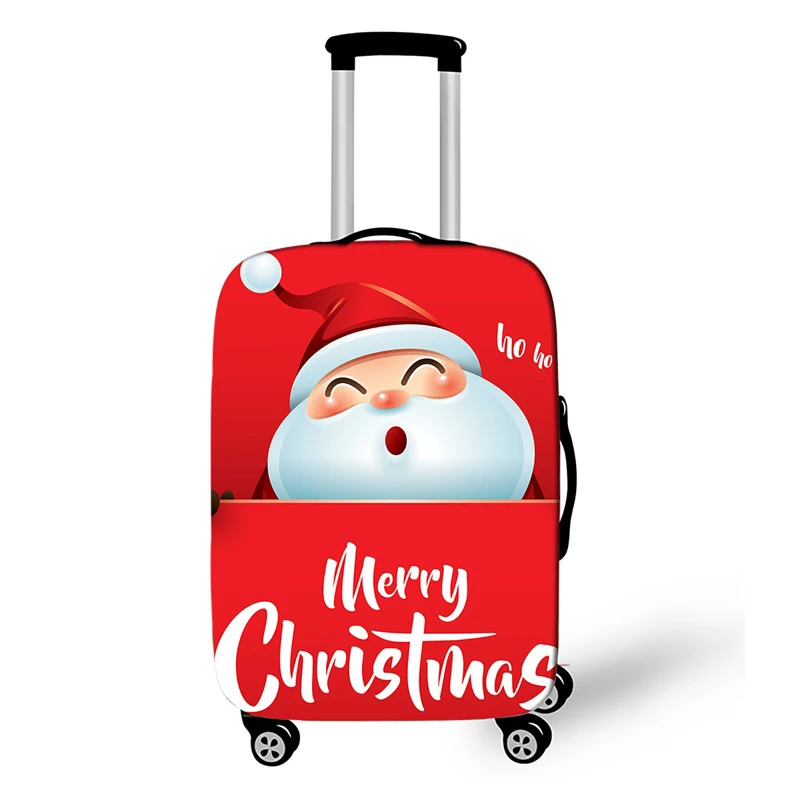 Merry Рождество чемодан защитный чехол для чемодана для 18-28 дюймов дорожные Чехлы для мангала совершенно эластичный дети Best подарок