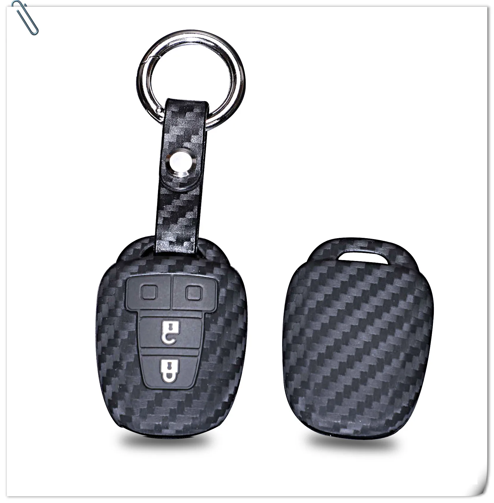 Keyforkess 4 pulsanti portachiavi in Silicone al carbonio per Toyota CAMRY 2012 2013 2014 2015 Corolla 2014 2015 portachiavi per auto a distanza - HTB1QBRhQYvpK1RjSZPiq6zmwXXaq