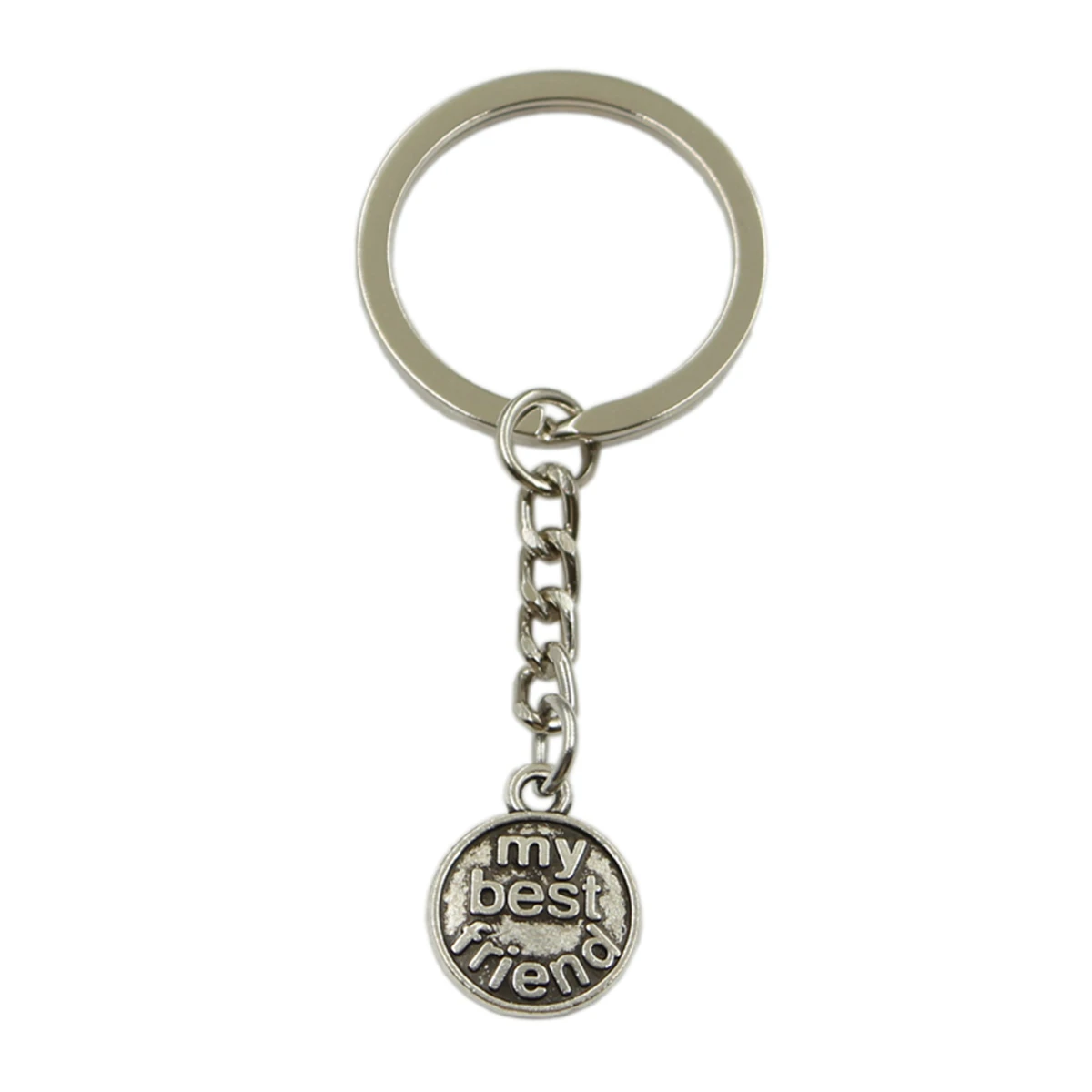 Factory Price Plates My Best Friend Pendant Key Ring Chain Bronze Silver Color Men Car Gift Souvenirs Keychain Dropshipping | Украшения и