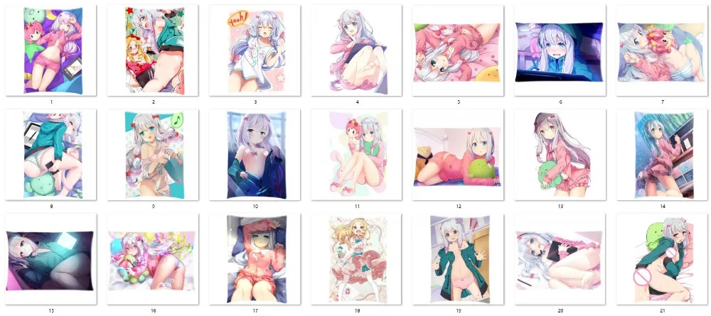 

April 2017 update Eromanga sensei anime Characters izumi sagiri pillow cover Eromanga-sensei yamada elf 2 sides Cushion