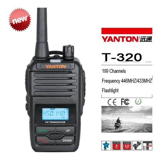 Yanton Mini Single Band VHF 136-174 or UHF 400-480MHz Portable Two Way Radio 5W IP66 Waterproof Walkie Talkie 2 pcs Interphone Yanton Mini Single Band VHF 136-174 or UHF 400-480MHz Portable Two Way Radio 5W IP66 Waterproof Walkie Talkie 2 pcs Interphone