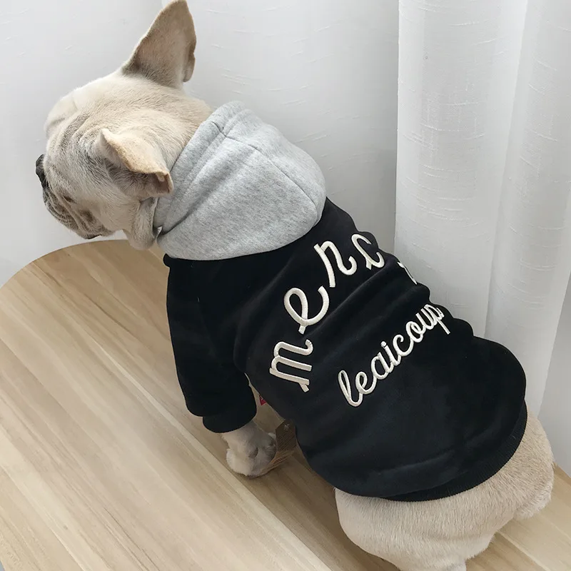 

2018 Pet Dog Winter Clothes for Small Dogs French Bulldog Thick Hoodies Chihuahua Warm Coat Yorkie Outfit Pug Costume S-4XL