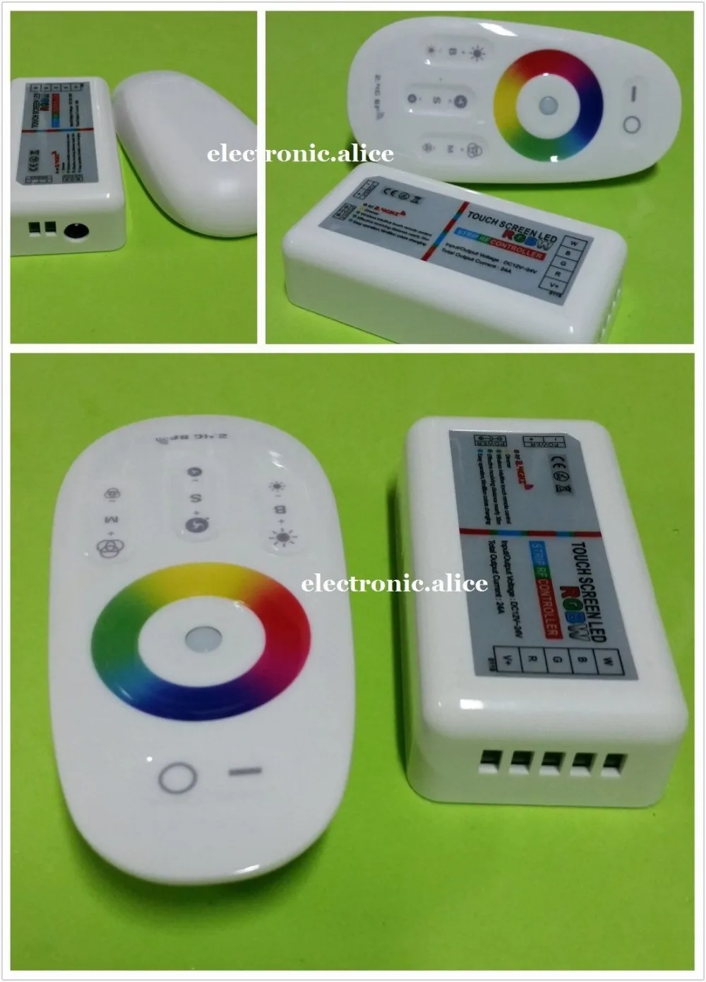 

RGBW & RGB Strip LED Touch Screen Dimmer 2.4G RF Wireless Control System