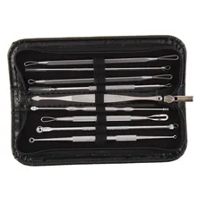 9 шт./компл. для удаления угрей, игла для удаления прыщей комедонов инструмент из нержавеющей стали, моднок ювелирное изделие, прыщи акне пятна экстрактор комедонов#35