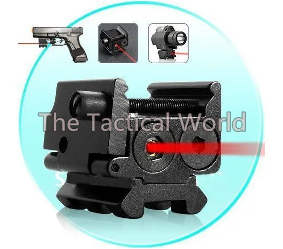Мини Тактический Регулируемая Компактный Red Dot лазерный прицел Пикатинни Уивер 20 мм рейку для Охота пистолет