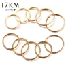 17KM – ensemble de bagues Vintage couleur or pour femmes, bijoux géométriques, rond, torsadé, à la mode, vente en gros, nouvelle collection ► Photo 2/6