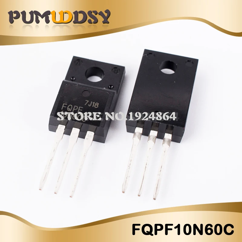 10 шт. FQPF10N60C TO-220 10N60 TO220 10N60C 10A 600 в MOSFET n-канал IC