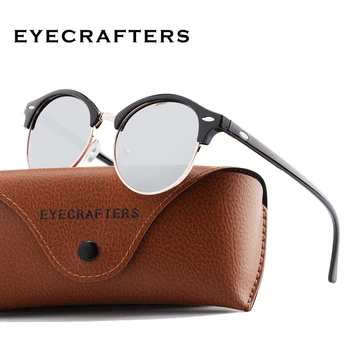 

Club Round Fashion Mens Sunglasses Polarized Womens Brand Designer Polaroid Double Bridge Sunglasses Oculos de sol 2020