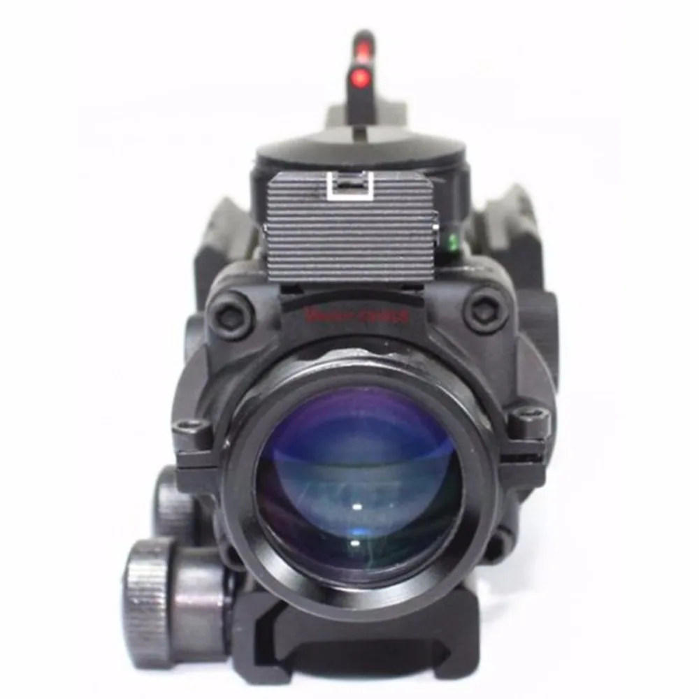Тактическая Оптика 4x32 компактный прицел для винтовки оружия ACOG .223 3 цвета с