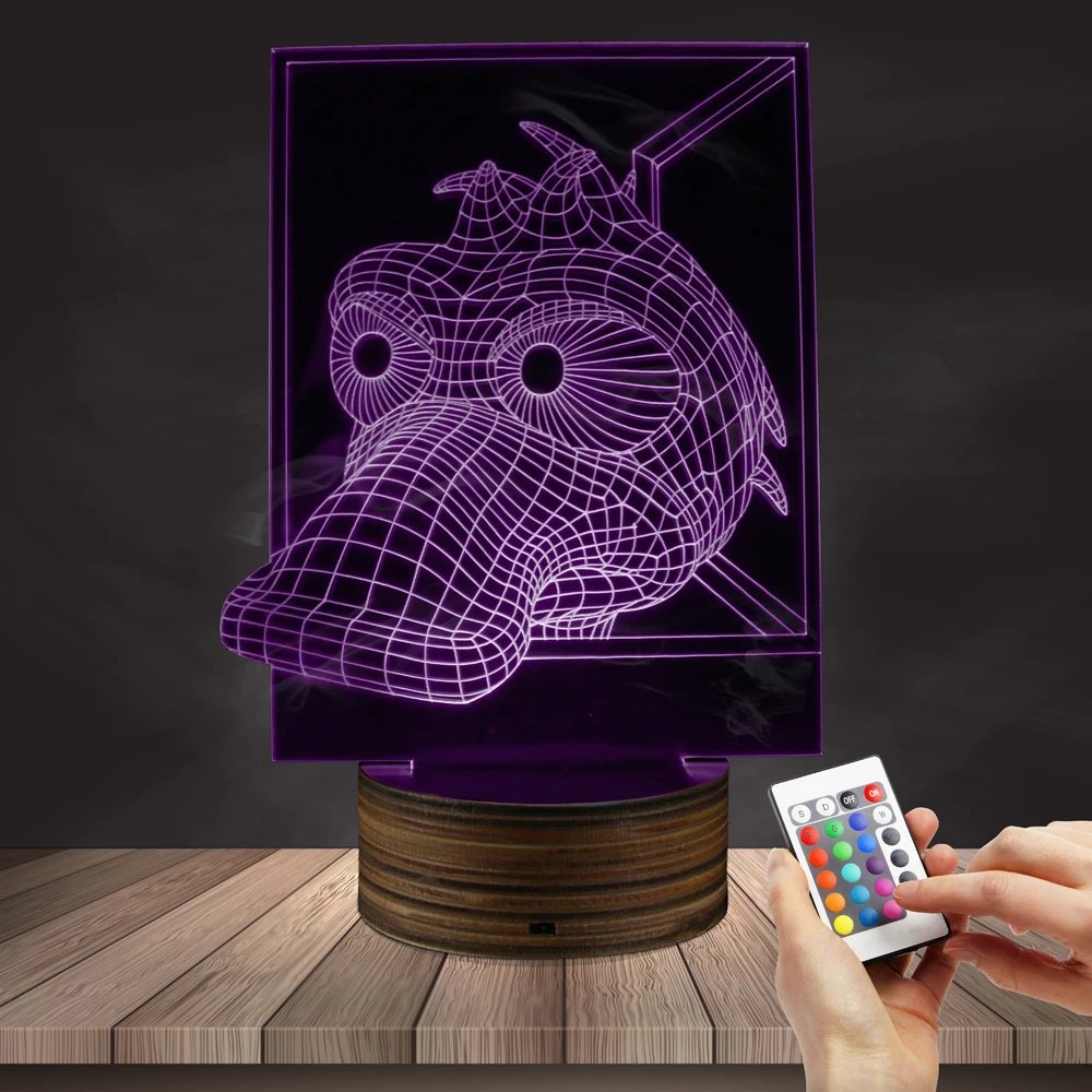 1Piece Crocodile LED Nightlight Personalized Engraved Acrylic LED Light