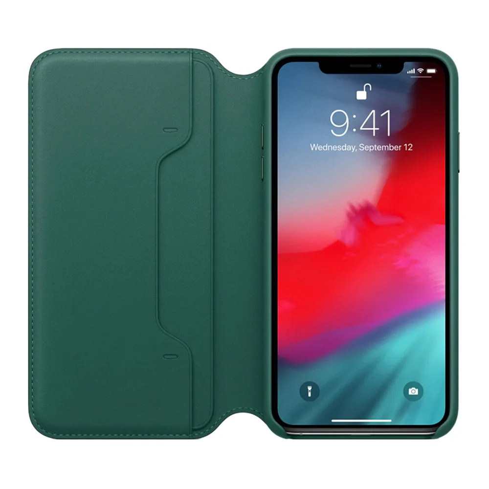 Практичный свежий милый Флип Бумажник кожаный чехол для iPhone XR 6,1 дюймов#117 - Цвет: Армейский зеленый