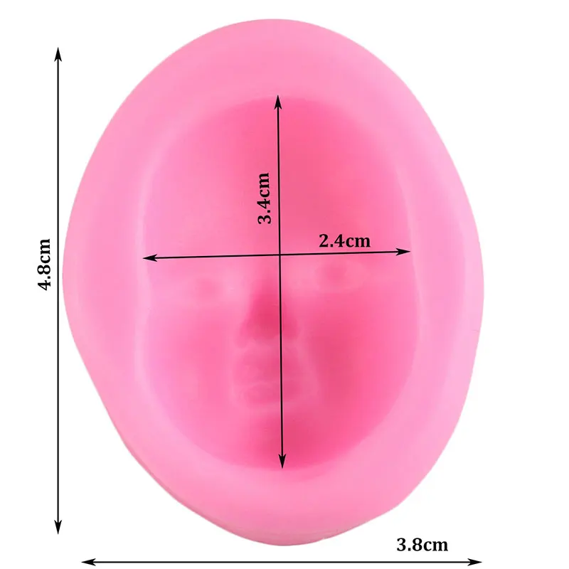 3D Baby Face Полимерная глина Смола формы девушка голова человеческое лицо помадка торт украшения приспособление силиконовая форма