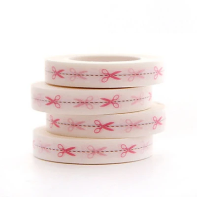 0.7cm*10m Heart Kawaii Washi Tape Decoration Scrapbooking Papeterie Autocollant Masking Tape School Supplies Sticker Stationery 07
