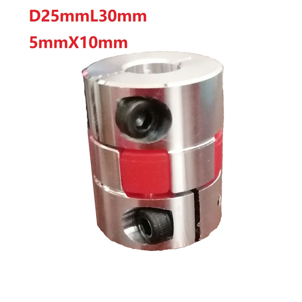 

1pcs 5x10 D25L30 Aluminium Shaft Plum blossom Coupling Motor Connector Flexible shaft Coupling