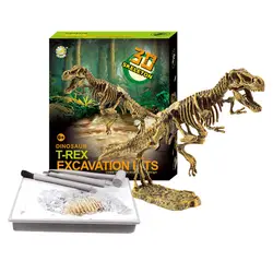 Детский динозавр набор раскопки копать динозавра, Геологическая Палеонтология, обучающая игрушка