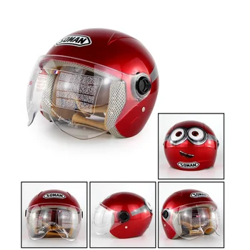 

5-14 Years Childrens Motorcycle Half Face Helmets Adjustable Kids Helmets CZ