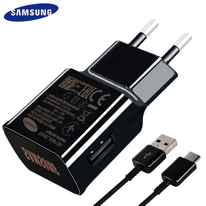 Samsung Galaxy S8 S9 plus 9V1.67A & 5V2A Fast Charger 1.2m USB Type C Cable Travel Adapter EU/US/UK Note8 S 9 S8 C5 C7 C9pro