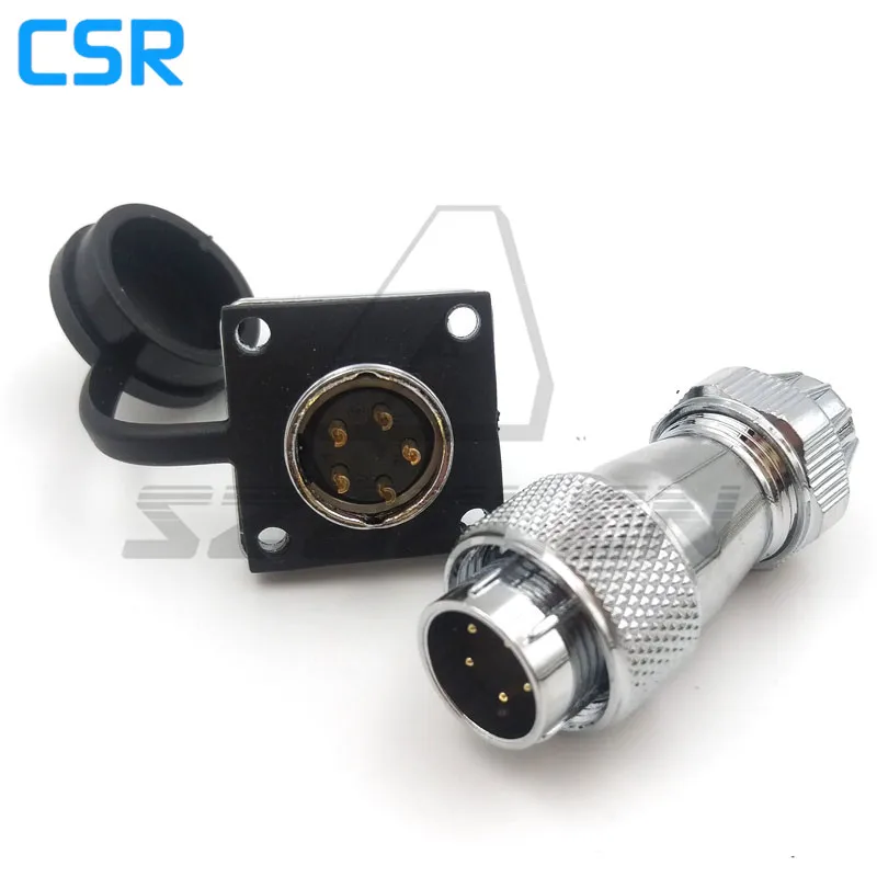 

WS16 series waterproof 5 pin Plug and socket, industrial automation power connectors, IP68 ,Panel Mount Connectors