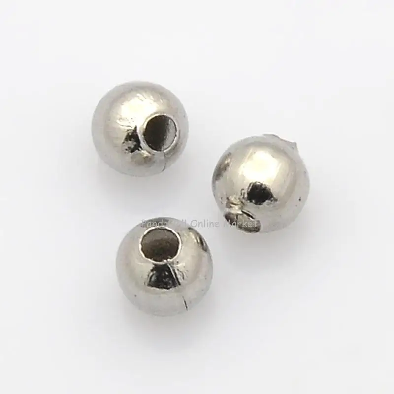 

1000pcs Round 316 Stainless Steel Loose Spacer Beads for Jewelry Making DIY Bracelet Necklace Findings 3 4 6 8mm
