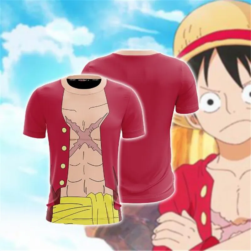 2019New Аниме ONE PIECE Monkey D. Косплей Луффи костюм толстовка на молнии Косплей мужчины и женщины повседневный спортивный свитер с коротким рукавом