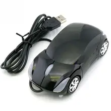 Mini 3D Car shape USB optical wired mouse innovative 2 headlights mouse for desktop computer laptop Mice Brand new