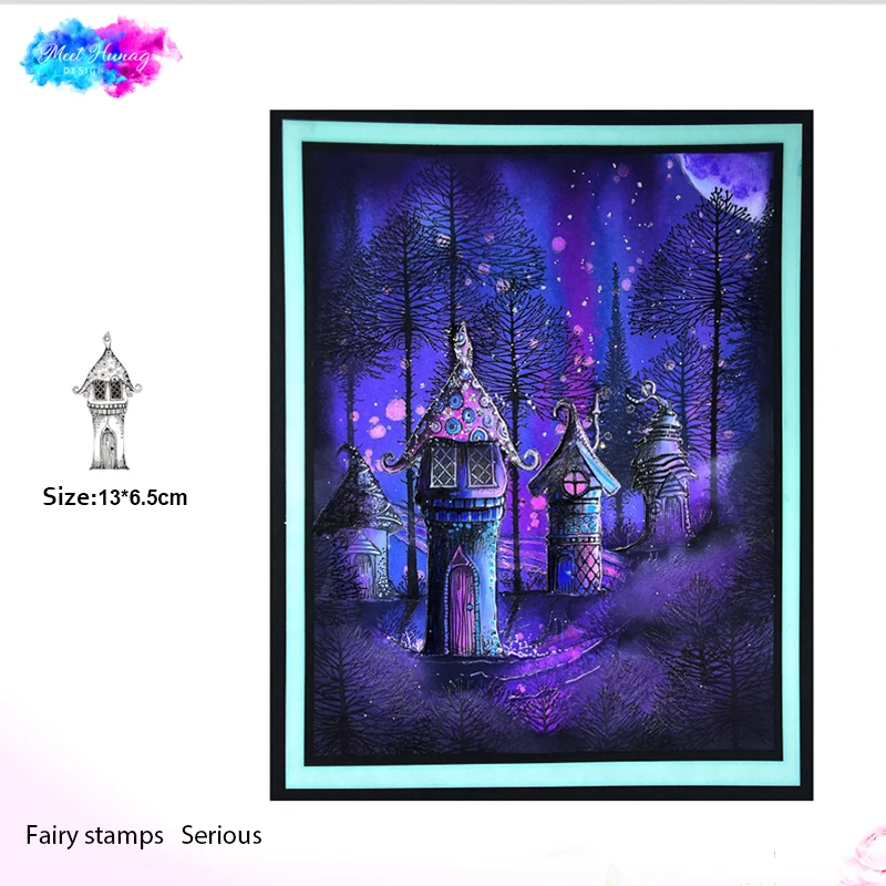 

fairy house Clear Stamp for Scrapbooking Transparent Silicone Rubber DIY Photo Album Decor