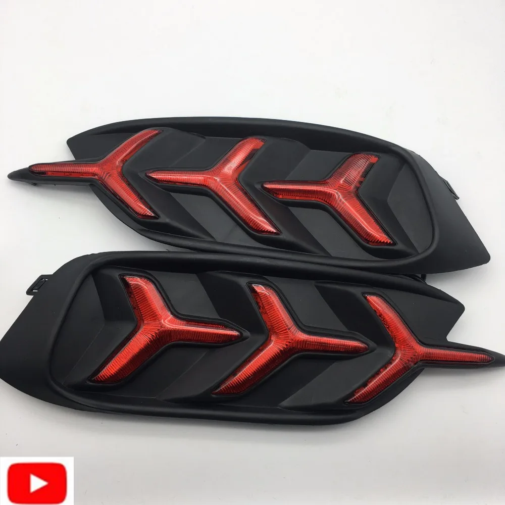

Multi-functions Car LED Tail Light Rear Fog Lamp Bumper Light Auto Bulb LED Brake Light Reflector For Honda Civic 2016 2017 2018