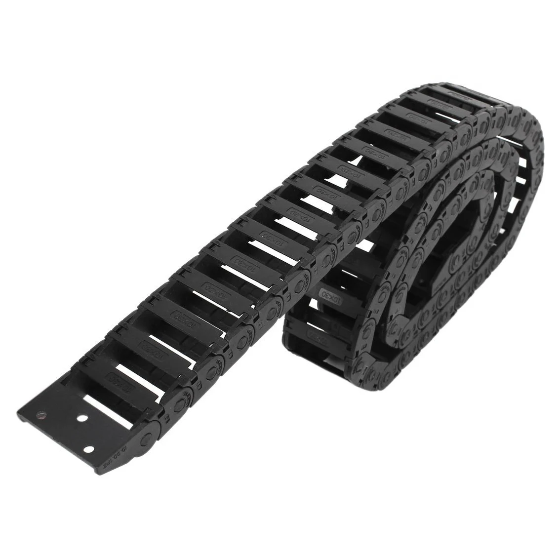 

JFBL 2X 100 cm R3.5cm plastic open type wire energy chain drag chain 10mm x 30mm