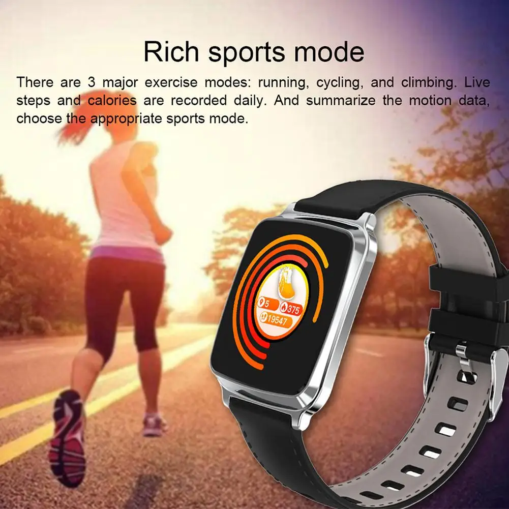 Умные часы M8, водонепроницаемые, модные, для фитнеса, сердечного ритма, кислорода в крови/давления, 1,3 дюймов, цветной сенсорный экран, спортивные часы