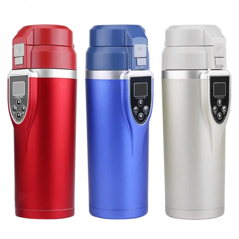 1Set Car Portable Electric Travel Heating Cup Coffee Tea Boiling Mug Kettle Auto Accessories car kettle Durable 12V 350ml 