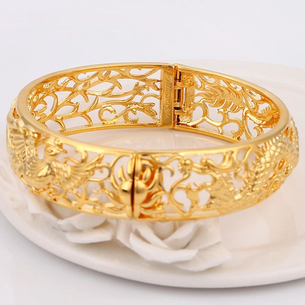 Женский браслет с желтым драконом диаметром 6 см|women bangles|bangle braceletwomen bangle bracelet |