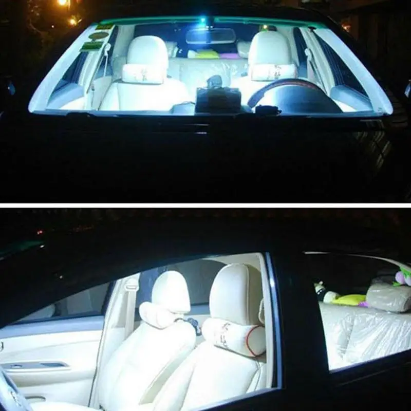 Автомобильный 12 В светодиодный светильник COB 48 SMD чип супер белый автомобильный светильник для чтения Автомобильная купольная лампа внутренний светильник-излучающий диодный светильник