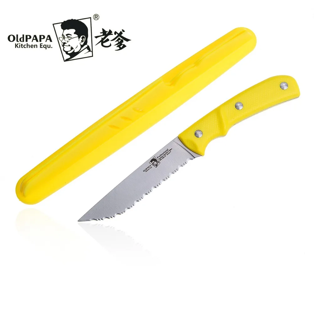 Buy OldPaPa 8Cr15Mov New Style Serrated Fruit Knife